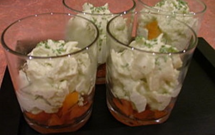 Espuma d'avocat et son saumon au TM31