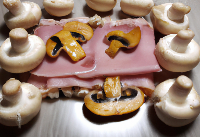 Serpentini jambon et champignons