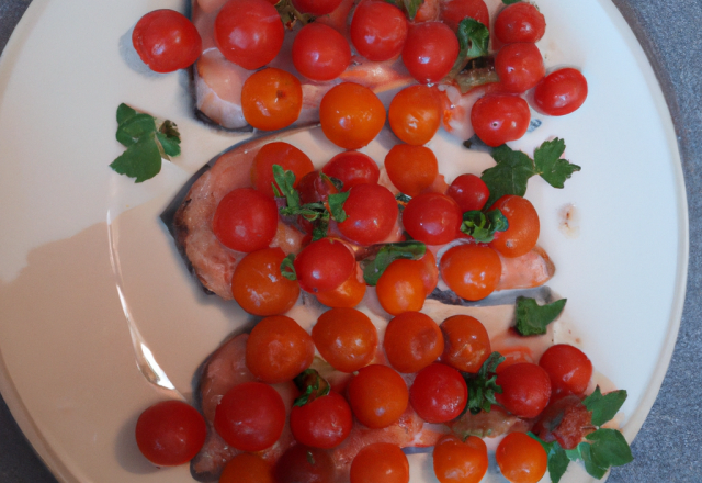 Truites aux tomates cerises