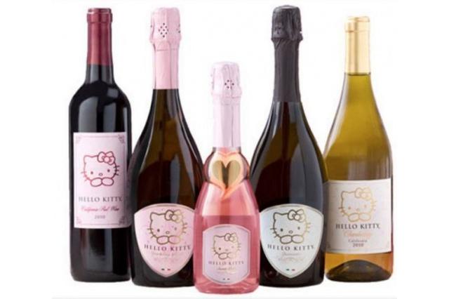 Apéro trop mignon avec les vins Hello Kitty