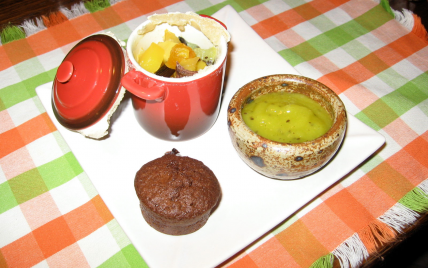 Salade de fruits en cocotte lutée