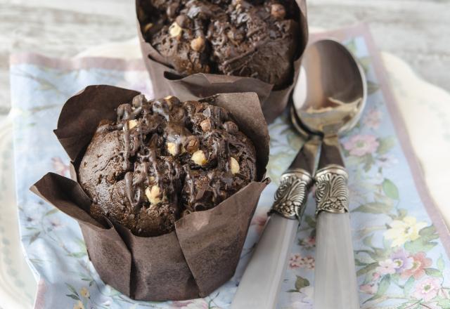 Muffins chocolat noisettes