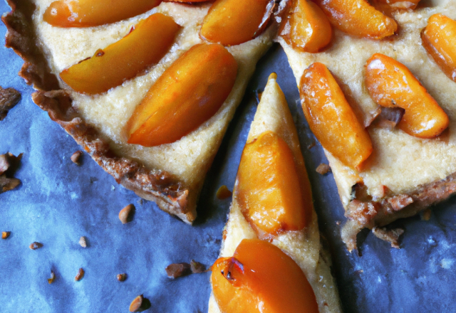 Tarte aux speculoos et abricots