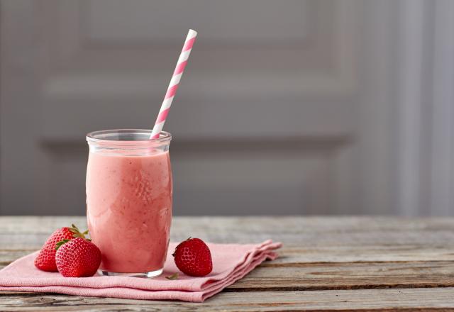 Smoothie fraises et fromage blanc