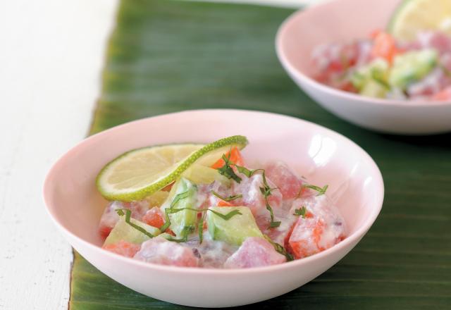 Poisson cru à la tahitienne traditionnel