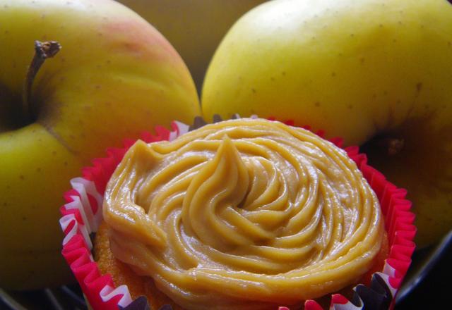 Cupcakes à la pomme, topping au speculoos