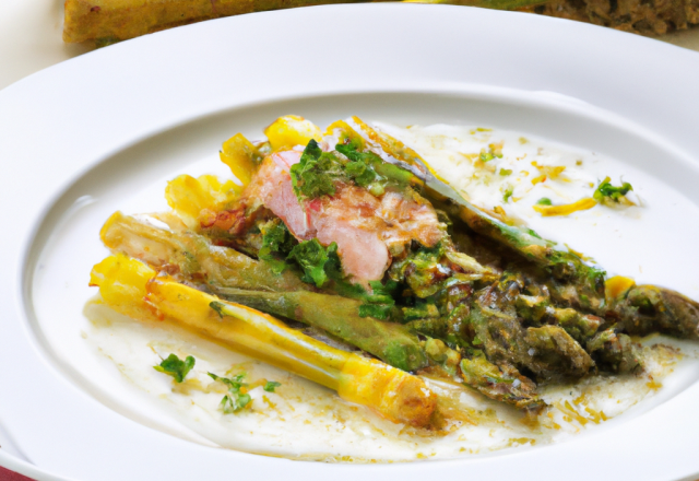 Poêlée de Ratte du Touquet aux asperges vertes