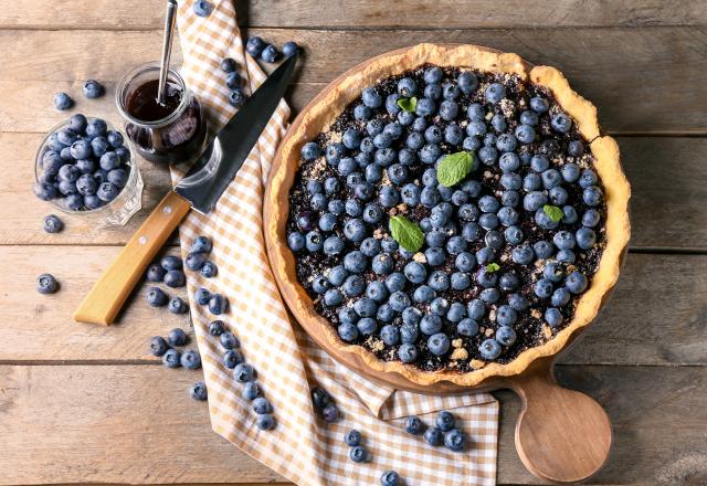 Tarte aux myrtilles traditionnelle