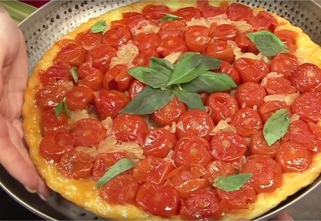 Tarte tatin de tomates cerise