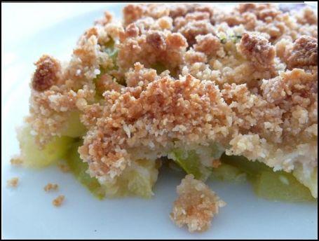 Crumble de courgettes facile et rapide