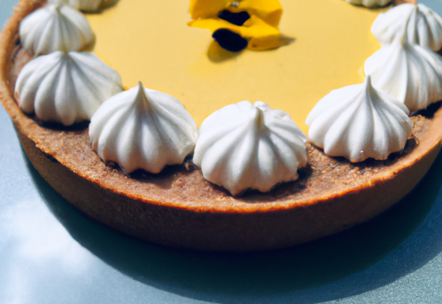 Légère mousse mascarpone au parfum « tarte au citron » sur M & à au pavot