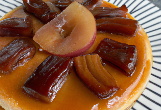 Tarte tatin au foie gras maison