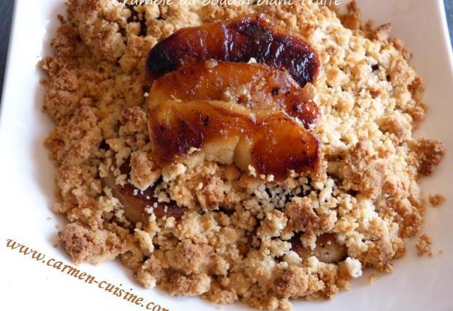 Crumble au boudin blanc Truffé