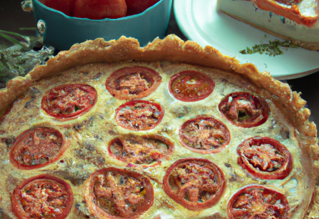 Quiche à la tomate à la provençale