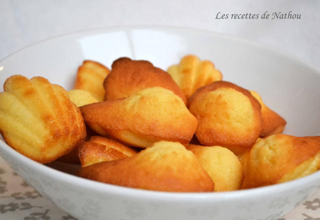 Madeleines à la vanille et au lait