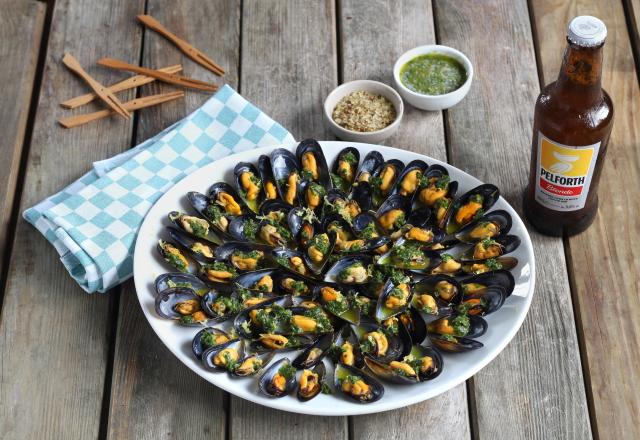 Moules marinées aux herbes et citron façon Léon