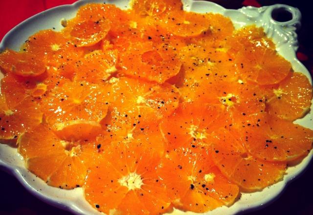 Salade d'oranges aux épices