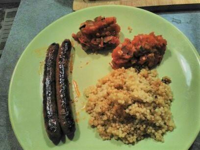 Merguez et perles de blé façon couscous