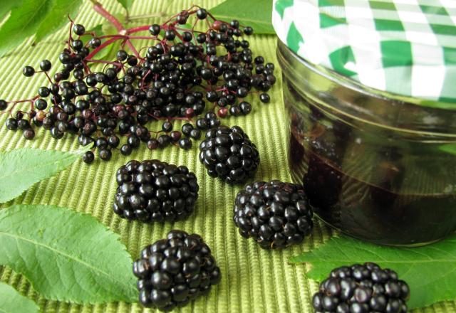 Confiture de mûres et de sureau