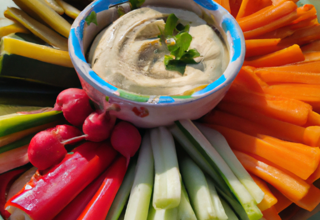 Crudités au 6 dips