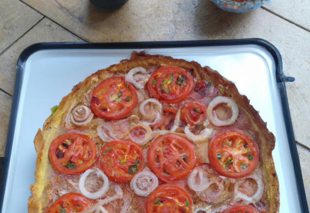 Tarte du soleil tomates oignons