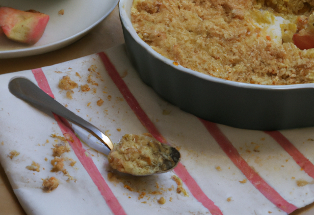 Crumble aux pommes simple et délicieux