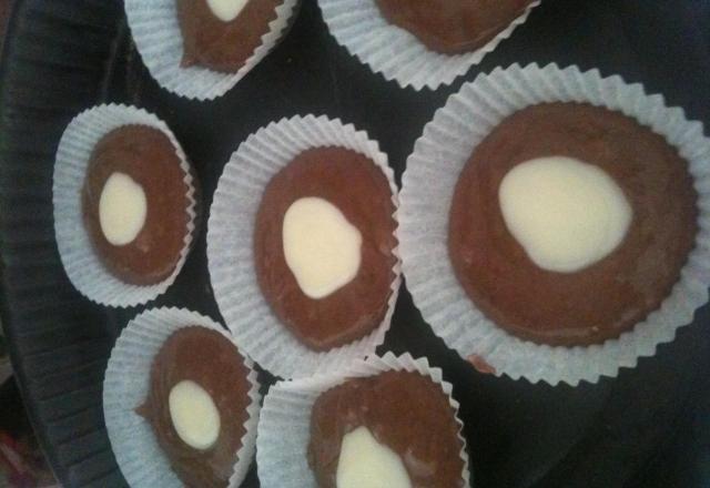 Muffins aux 2 chocolats maison