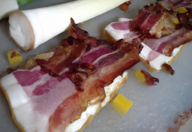 Blanc de poireau bacon