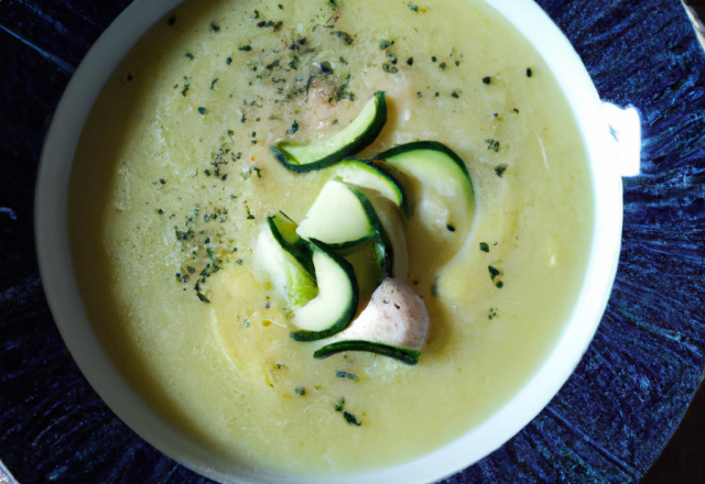 Soupe crémeuse à la courgette