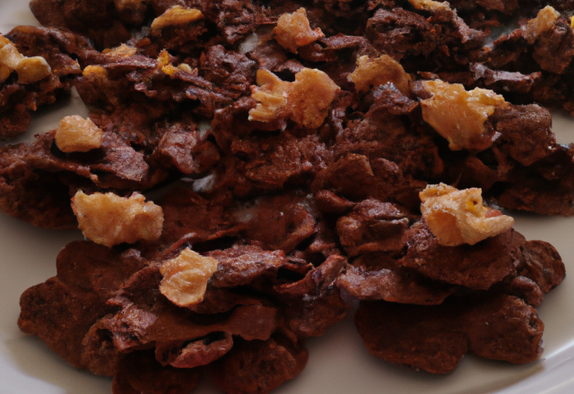 Roses des Sables enfantines aux corn'flakes et chocolat au lait