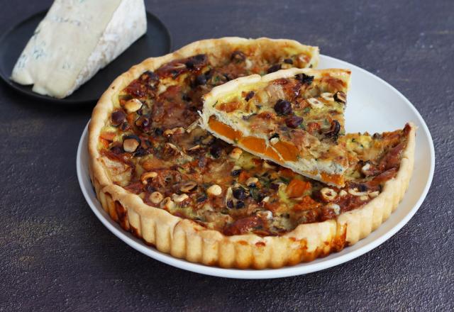 Tarte veggie au Gorgonzola AOP et noisettes