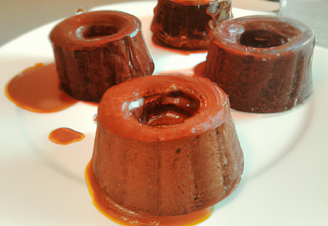 Fondant au chocolat caramel maison