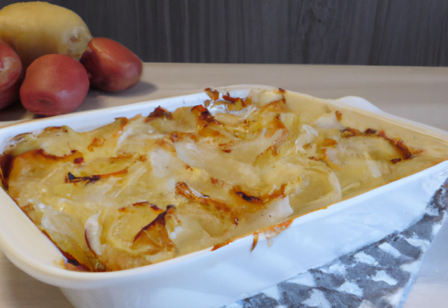 Gratin de pommes de terre façon tartiflette