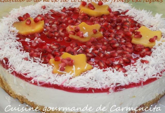 Gâteau inratable à la noix de coco et aux fruits exotiques