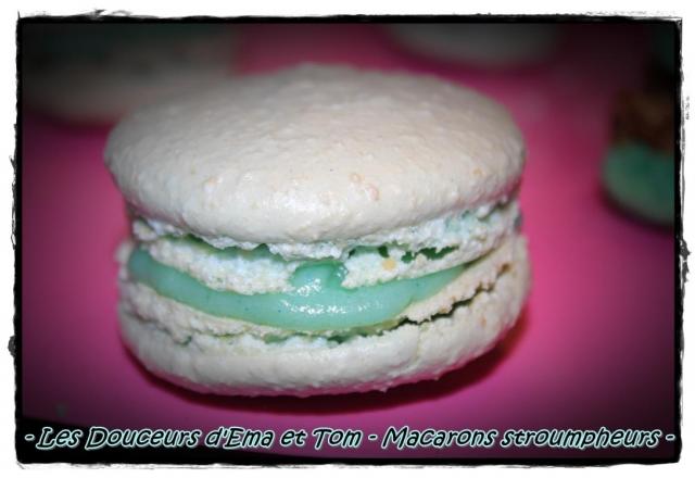 Les macarons stroumpheurs