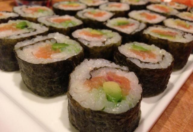 Makis saumon et avocat