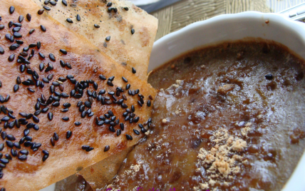 Crème brulée marrons-foie gras