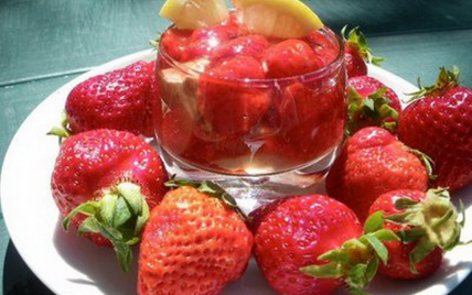 Pannacotta balsamique aux fraises