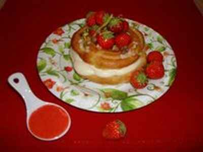 Paris-Brest à la crème de citron et aux fraises