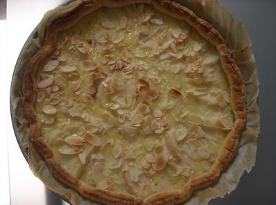 Tarte aux poires et à la crème d'amendes