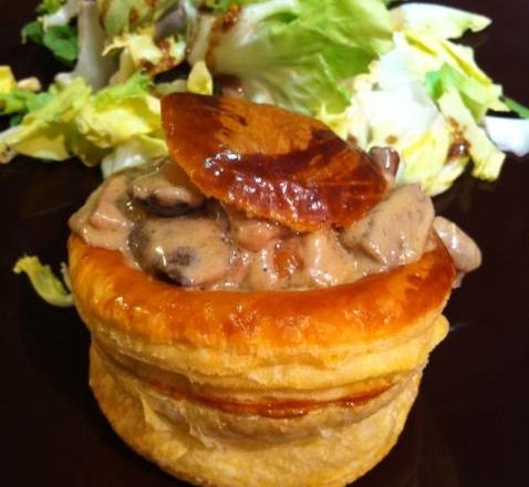 Vol au vent Champignons Lardons