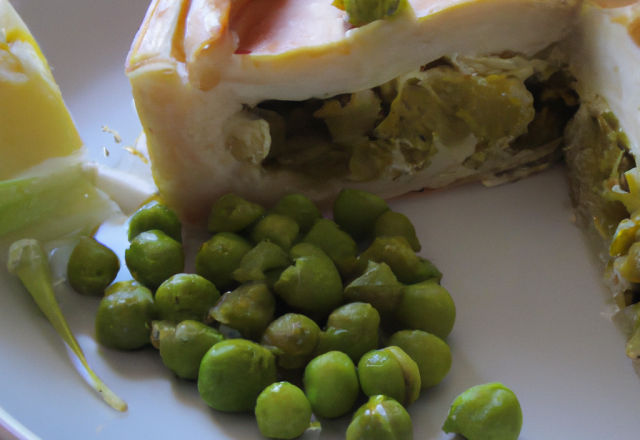 Tourte aux artichauts et petits pois