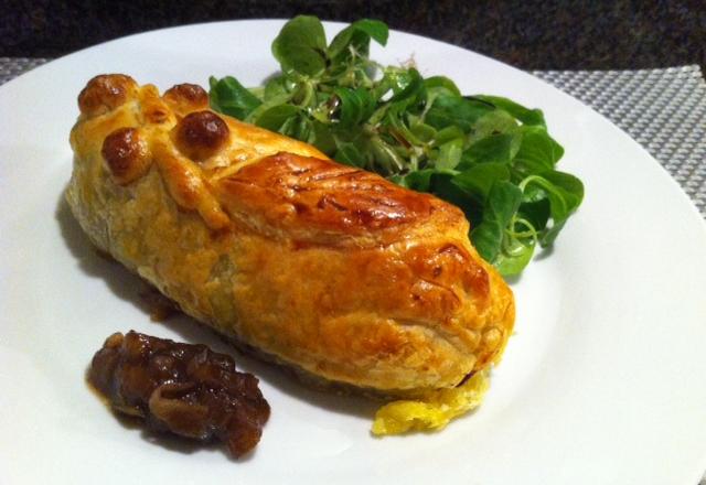 Feuilleté de boudin blanc