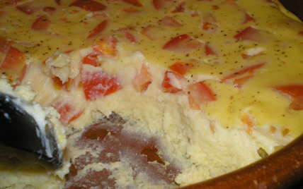 Clafoutis aux tomates et à la ricotta