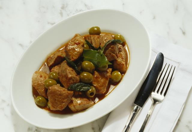 Sauté de veau aux olives