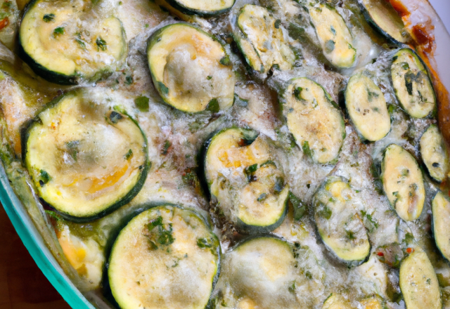 Gratin de courgettes inratable