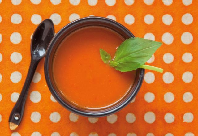 Gaspacho express tomates-basilic