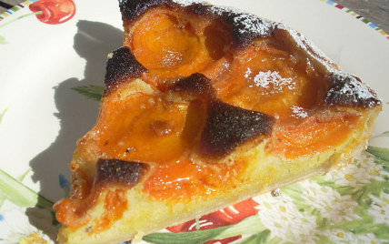 Tarte aux abricots amandine au miel