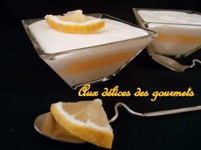 Panna cotta vanillée au lemon curd facile