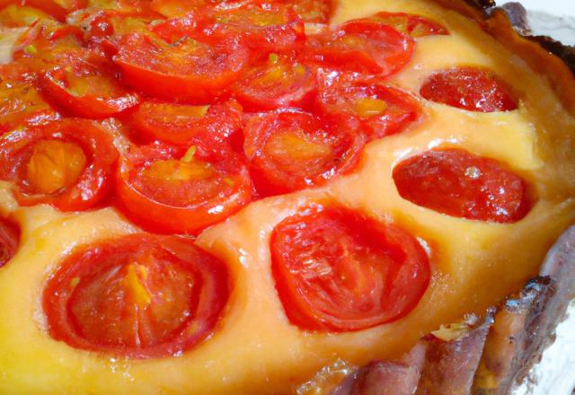 Tarte fine tomate-comté